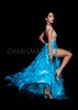 Electric Blue Flowing Quick Release Organza Skirt