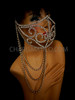 Chain Rhinestone Cover Swirl Sliver Gallant Drag Queen Mouth Mask