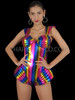 Shine Bright with Pride Multi-Colored Metallic Leotard