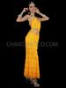 Elegant Charming Yellow Diva Fringed Dance Gown