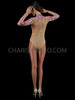 Nude Illusion Pink Sequin Accented Dance Bodystocking