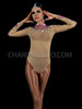 Nude Illusion Pink Sequin Accented Dance Bodystocking