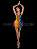 LGBT Rainbow Gay Pride Feather Dance Dress