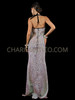 Floor Length 3D Sequin Halter Sweetheart Drag Gown