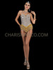 Gold and Silver Sequin Leotard with Fringe Mini Skirt