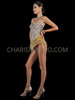 Gold and Silver Sequin Leotard with Fringe Mini Skirt