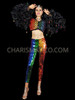 Rainbow Colored Pride Sequin Legging Style Pants