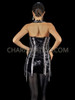 Femme Fatale Black Diva Corset With Chain-Link Fringes