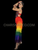 Fabulous Rainbow LGBT Pride  Latin Salsa Dance Fringe Pants