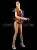 Rainbow LGBT Pride Crystallized Lady Gaga Inspired  Universe Corset