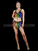Radiant Rainbow Disco Jumbo Round Sequin Top And Matching Skirt Set