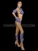Fantastic Royal Blue Beaded Brazilian Samba Bikini Set