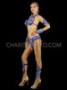 Fantastic Royal Blue Beaded Brazilian Samba Bikini Set