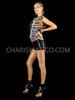 Sleeveless Rainbow Rhinestone Pride Vest