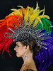 Prideful Rainbow Gay Pride Queer Mohawk Headdress
