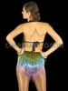 Lavishly Layered Showgirls Beaded Fringe Salsa Dance Leotard