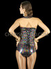 Color Blast Sequin Corset with Matching Booty Shorts