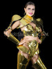 Warrior Wonderer Metallic Vinyl Armor Costume Set