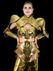 Warrior Wonderer Metallic Vinyl Armor Costume Set