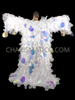 Disco Discovery Organza Drag Queen Ruffle Coat With Gigantic Sequin
