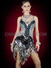 Blazing Hot Black and Silver Paillette Sequin Dress