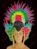Parrot Inspired Rainbow Gay Pride Drag Queen Feather Headdress