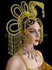 Cleopatra Golden Sequined Snake Headdress