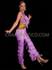 Lavender Strictly Come Dancing Fringe Dance Pants