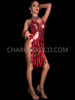 Mesmerizing Ruby Red Fringe Leotard