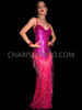 Luxurious Long Maxi Sequin Gown with Beaded Fringe