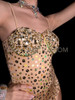 Sparkling Nude Lycra Leotard With Sequin Embellishments