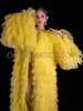 Canary Yellow Bright And Blissful Tulle Drag Queen Coat