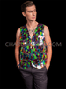 Masterful Men's Mosaic Pride Acrylic Mirror Vest