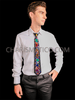Dazzling Rainbow Sequin and Acrylic Mirrored Gay Pride Necktie