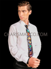 Dazzling Rainbow Sequin and Acrylic Mirrored Gay Pride Necktie