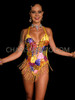 Color Explosion Sequin Rave Festival Leotard 