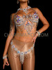 Radiant Crystal Showgirl Bra and Belt Set 