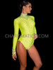 Glitz and Glam Crystal Full-Sleeve Lycra Dance Bodysuit