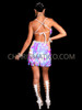 Flirtatious Pearl White Leaf-Cut Sequin Mini Dress