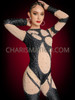 Black And Silver Sequin 'If I Could Turn Back Time' Cher Catsuit