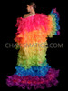 Chasing Rainbow Drag Cover Up Ruffle Organza Reveal Coat