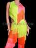 Funky Neon Vibrant Samba Fringe Pants Jumpsuit 