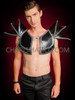 Black Spikes Obsidian Sci-fi Vinyl Shoulder Armour Piece