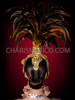 Gold Cabaret Feather Showgirl Headdress
