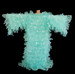 Baby Blue Organza Drag Queen Ruffle Coat
