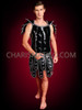 Roman Warrior-like Shield and Skirt Men Costume Set 