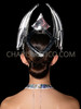 Silver Gothic-Inspired Vinyl Warrior Headdress 
