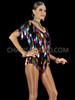 Teardrop Shape Sequin Leotard CLEARANCE US 4-8 