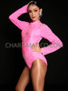 Pink Pearl Elegant Lycra Leotard with Full Sleeves
