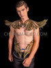 Dystopian Dragon Wings Shoulder Metallic Chest Piece